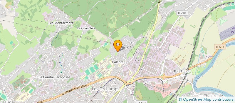 localisation de l'entreprise MONSIEUR XAVIER MANIN  BESANCON