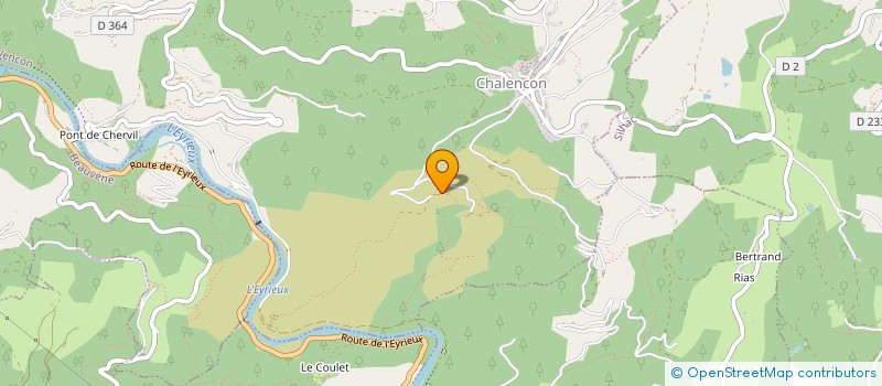 localisation de l'entreprise MONSIEUR XAVIER MANIVAL  CHALENCON