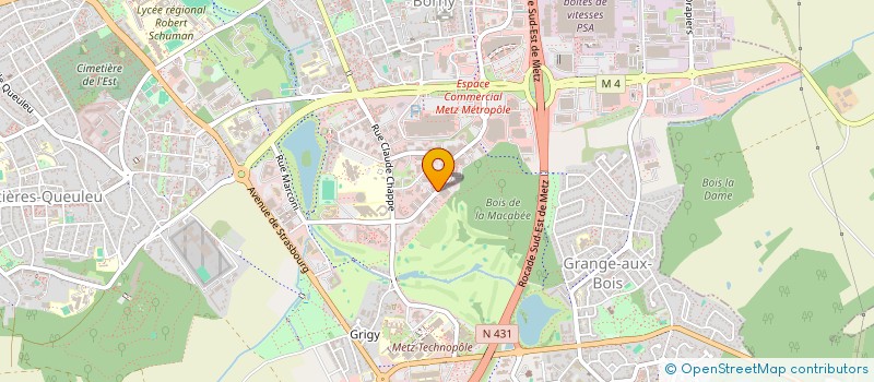 localisation de l'entreprise MONSIEUR XAVIER MARC MARCHAL  ARS LAQUENEXY