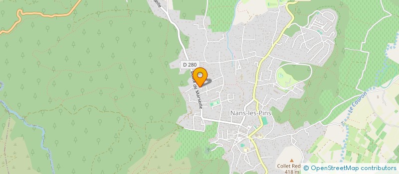 localisation de l'entreprise MONSIEUR XAVIER MARCANT  NANS-LES-PINS