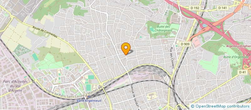 localisation de l'entreprise MONSIEUR XAVIER MARCEL  ARGENTEUIL