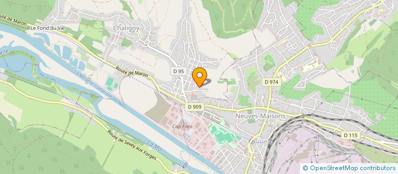 localisation de l'entreprise MONSIEUR XAVIER MARCHAL  CHALIGNY