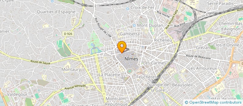 localisation de l'entreprise MONSIEUR XAVIER MARGERIT  NIMES