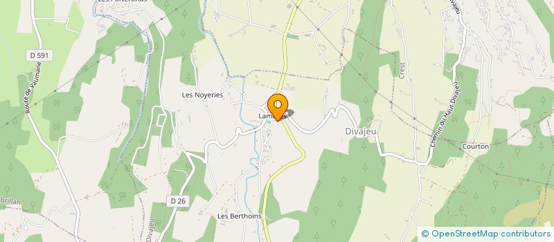 localisation de l'entreprise MONSIEUR XAVIER MARGUIN  DIVAJEU