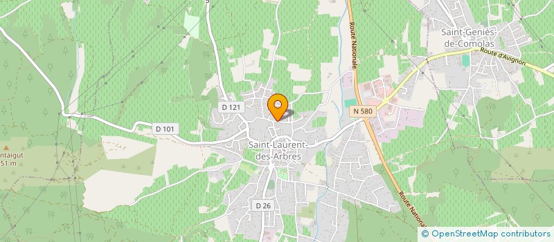 localisation de l'entreprise MONSIEUR XAVIER MARION  SAINT-LAURENT-DES-ARBRES