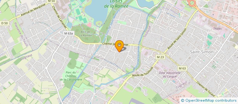 localisation de l'entreprise MONSIEUR XAVIER MARIUS  TOURNEFEUILLE