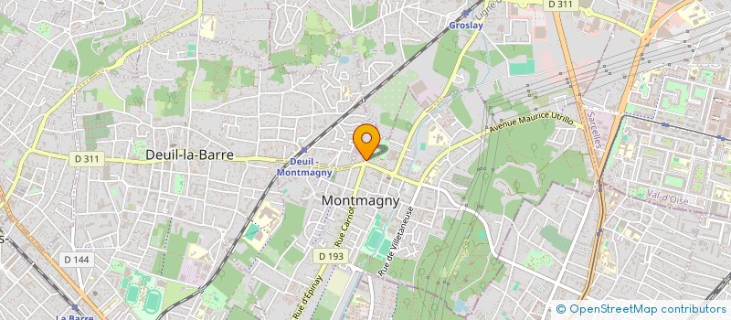 localisation de l'entreprise MONSIEUR XAVIER MARIVINT  MONTMAGNY