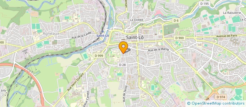 localisation de l'entreprise MONSIEUR XAVIER MARTEAU  SAINT-LO