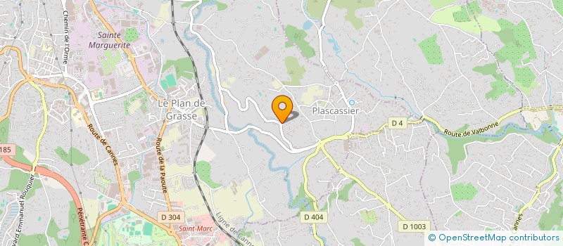 localisation de l'entreprise MONSIEUR XAVIER MARTEAU à GRASSE