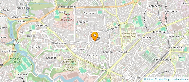 localisation de l'entreprise MONSIEUR XAVIER MARTIN à BREST
