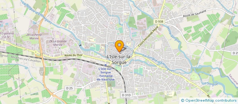 localisation de l'entreprise MONSIEUR XAVIER MARTIN à L'ISLE-SUR-LA-SORGUE