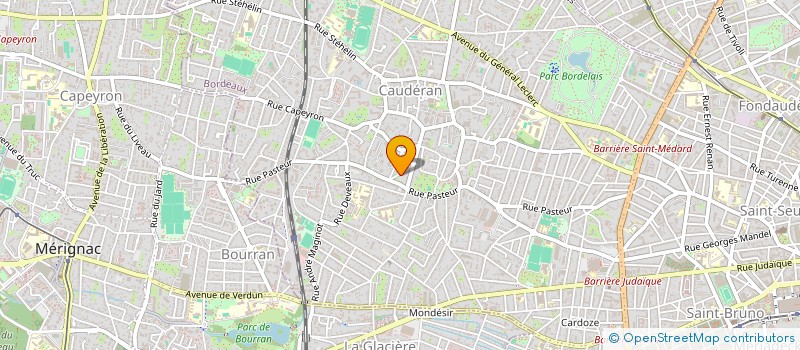 localisation de l'entreprise MONSIEUR XAVIER MARTIN à BORDEAUX