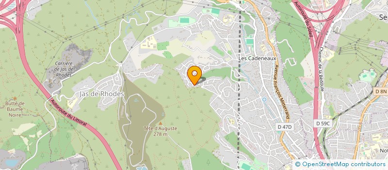 localisation de l'entreprise MONSIEUR XAVIER MARTIN  LES PENNES-MIRABEAU