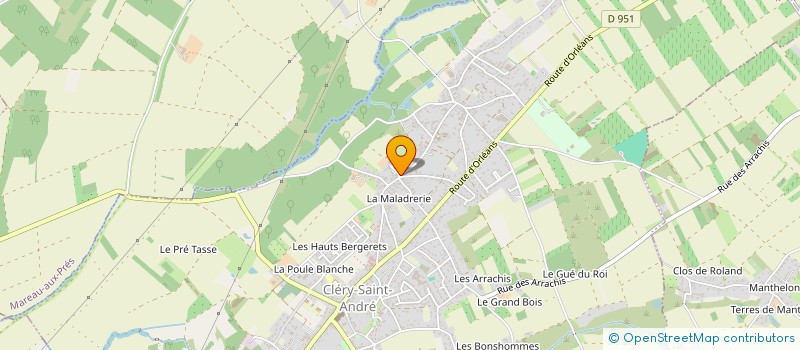 localisation de l'entreprise MONSIEUR XAVIER MARTIN à CLERY-SAINT-ANDRE