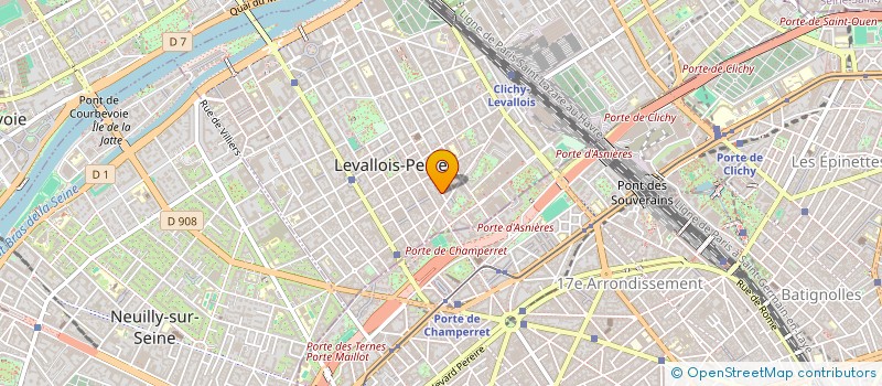 localisation de l'entreprise MONSIEUR XAVIER MARTIN à LEVALLOIS-PERRET