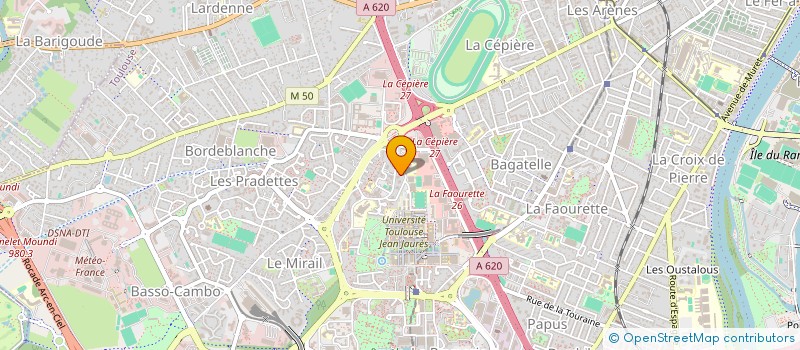 localisation de l'entreprise MONSIEUR XAVIER MARTINEZ à TOULOUSE
