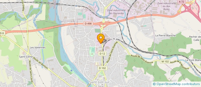 localisation de l'entreprise MONSIEUR XAVIER MARTINEZ  SAINT-JUST-SAINT-RAMBERT