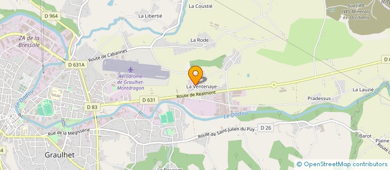 localisation de l'entreprise MONSIEUR XAVIER MARTY à GRAULHET