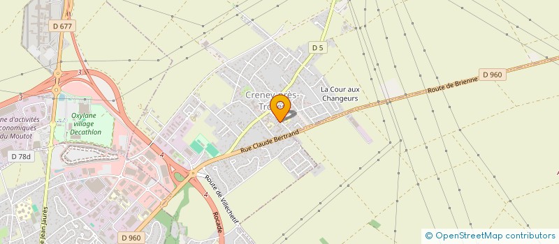 localisation de l'entreprise MONSIEUR XAVIER MARTY  CRENEY-PRES-TROYES