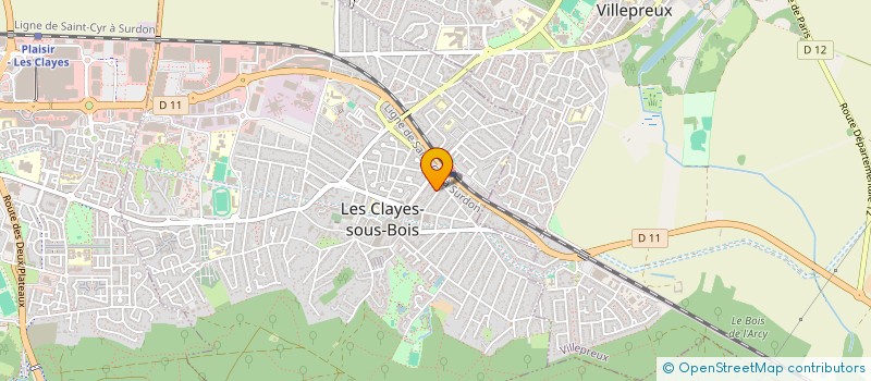 localisation de l'entreprise MONSIEUR XAVIER MASSIAS à LES CLAYES-SOUS-BOIS