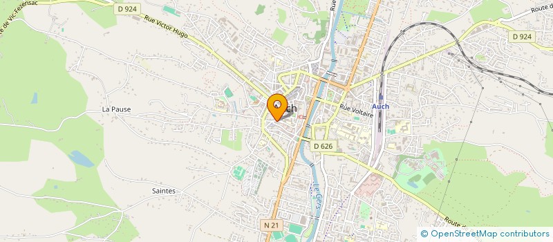 localisation de l'entreprise MONSIEUR XAVIER MASSIP  AUCH