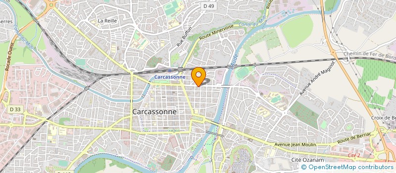 localisation de l'entreprise MONSIEUR XAVIER MATHIEU à CARCASSONNE