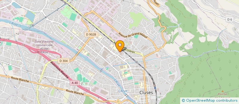 localisation de l'entreprise MONSIEUR XAVIER MATTEI  CLUSES