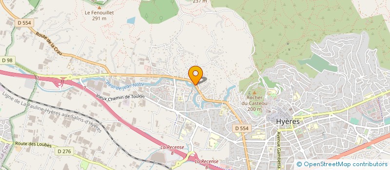 localisation de l'entreprise MONSIEUR XAVIER MAURICE  HYERES