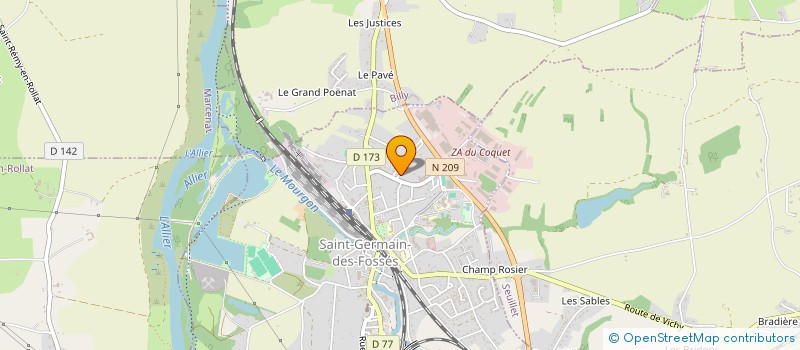 localisation de l'entreprise MONSIEUR XAVIER MAZZONI à SAINT-GERMAIN-DES-FOSSES