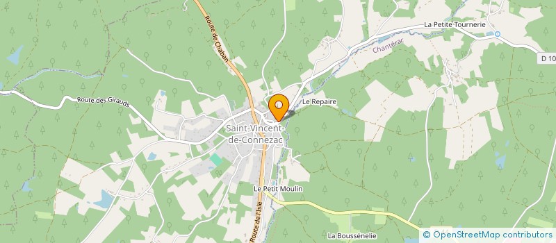 localisation de l'entreprise MONSIEUR XAVIER MEGRAT  SAINT-VINCENT-DE-CONNEZAC