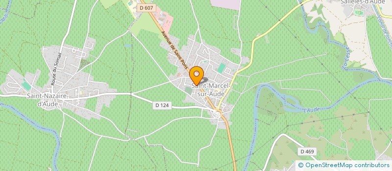 localisation de l'entreprise MONSIEUR XAVIER MELET à SAINT-MARCEL-SUR-AUDE