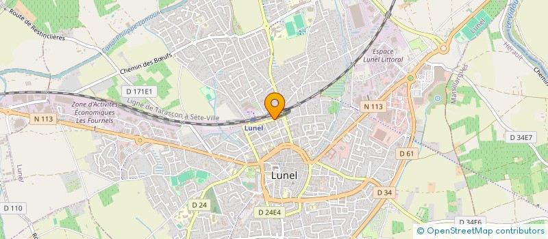 localisation de l'entreprise MONSIEUR XAVIER MENTASTI  LUNEL