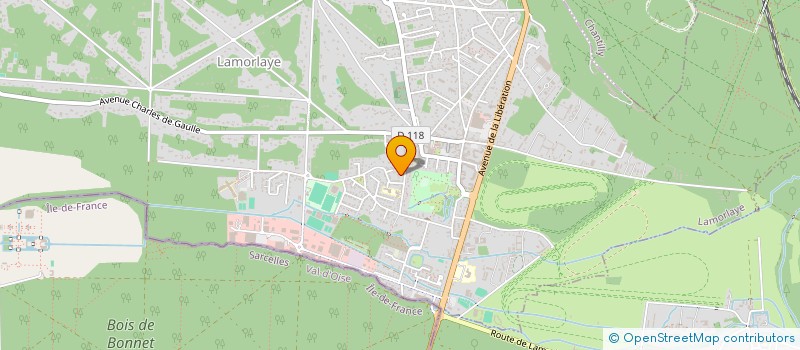 localisation de l'entreprise MONSIEUR XAVIER MERCIER DES ROCHETTES  LAMORLAYE