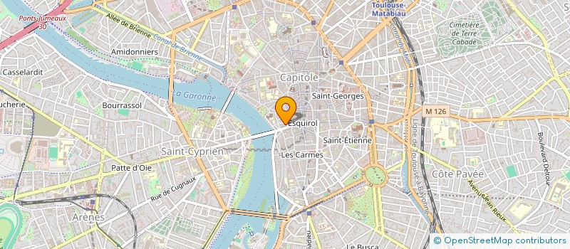 localisation de l'entreprise MONSIEUR XAVIER MERINE  TOULOUSE