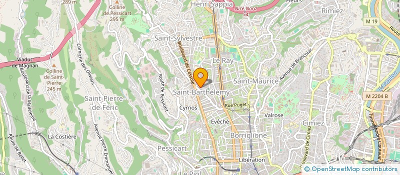 localisation de l'entreprise MONSIEUR XAVIER MERLET à NICE