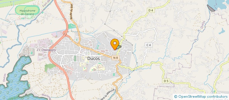 localisation de l'entreprise MONSIEUR XAVIER MERLIN  DUCOS