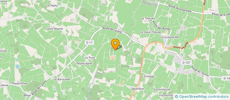 localisation de l'entreprise MONSIEUR XAVIER MERLO  SAUSSIGNAC