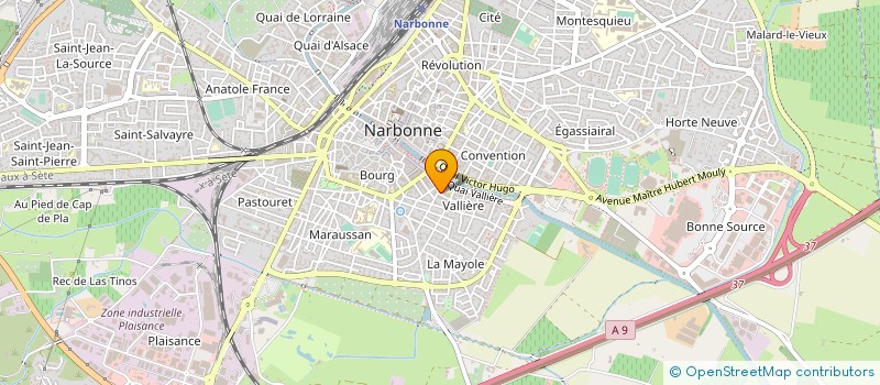 localisation de l'entreprise MONSIEUR XAVIER MERUT  NARBONNE