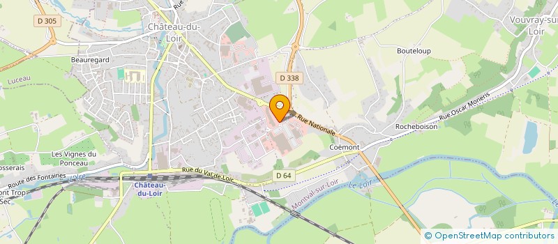 localisation de l'entreprise MONSIEUR XAVIER MESNARD à MONTVAL-SUR-LOIR