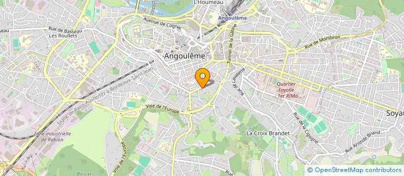 localisation de l'entreprise MONSIEUR XAVIER MESURON à ANGOULEME