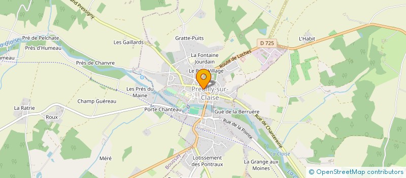 localisation de l'entreprise MONSIEUR XAVIER MEUSNIER à PREUILLY-SUR-CLAISE