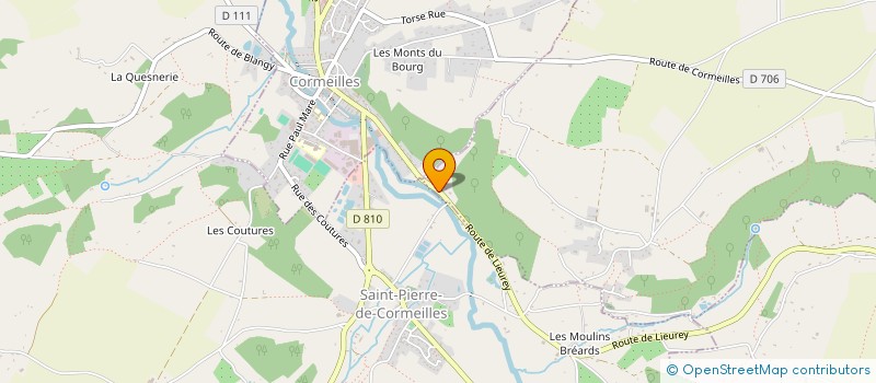 localisation de l'entreprise MONSIEUR XAVIER MIGNE  SAINT-SYLVESTRE-DE-CORMEILLES