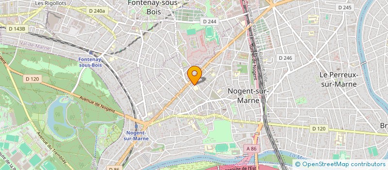 localisation de l'entreprise MONSIEUR XAVIER MILON  NOGENT-SUR-MARNE