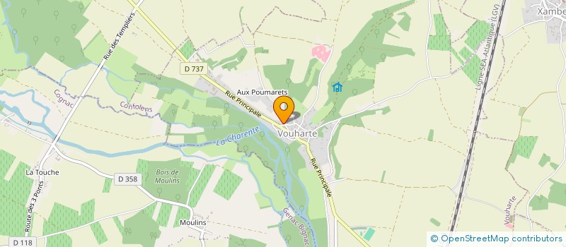 localisation de l'entreprise MONSIEUR XAVIER MOINARD à VOUHARTE