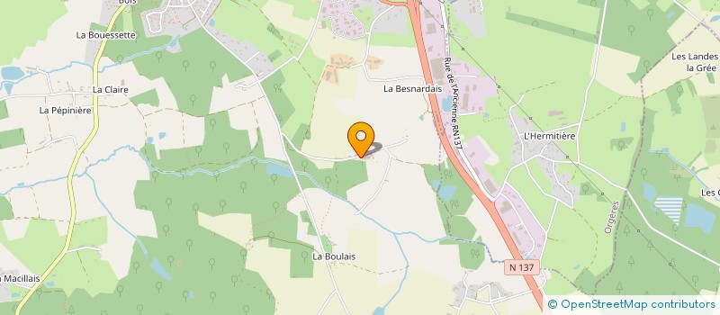 localisation de l'entreprise MONSIEUR XAVIER MOISAN à LAILLE