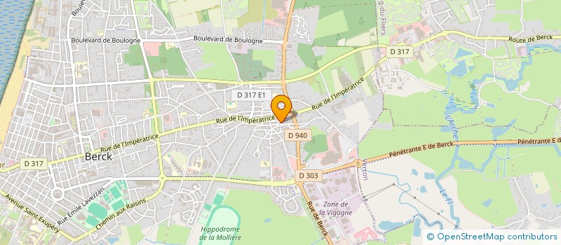 localisation de l'entreprise MONSIEUR XAVIER MOISON  BERCK