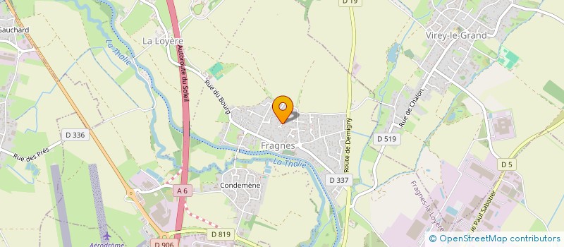 localisation de l'entreprise MONSIEUR XAVIER MOISSENET  FRAGNES-LA LOYERE