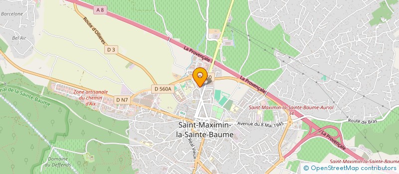 localisation de l'entreprise MONSIEUR XAVIER MONBAILLIU à SAINT-MAXIMIN-LA-SAINTE-BAUME