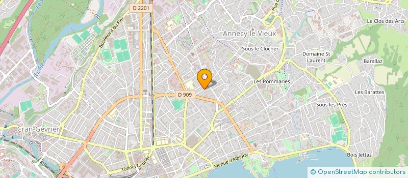 localisation de l'entreprise MONSIEUR XAVIER MONNET  ANNECY