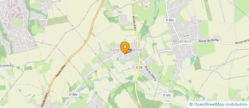 localisation de l'entreprise MONSIEUR XAVIER MONTAGNE  SAINTE-EUPHEMIE